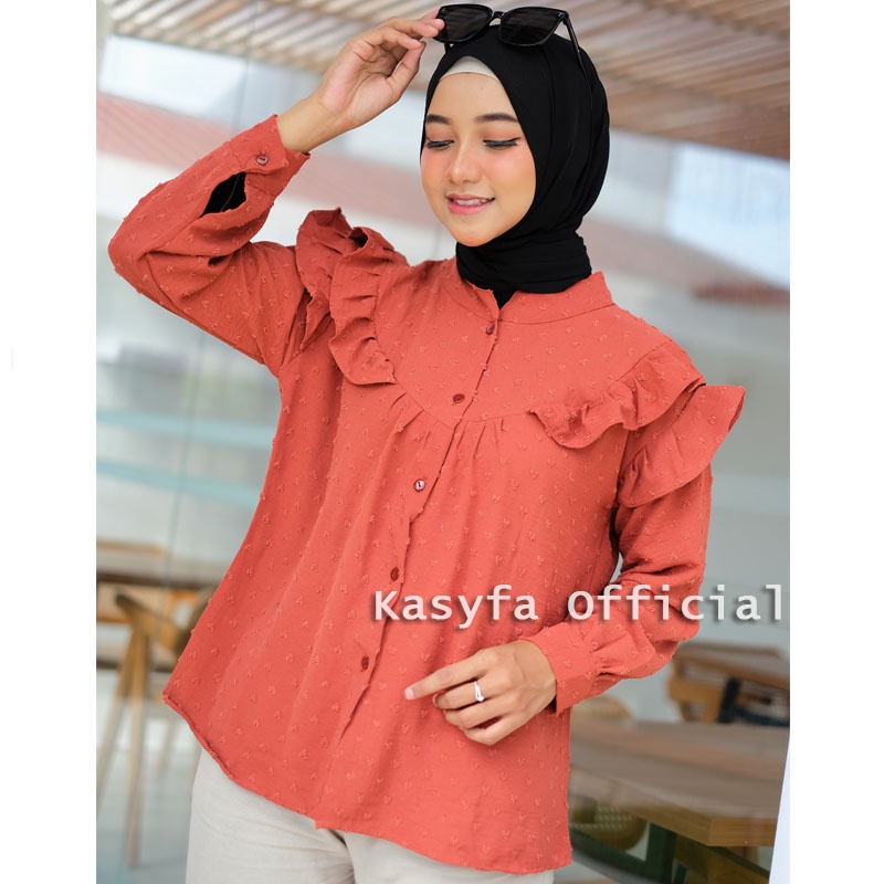 KEMEJA URAGIRI REMPEL DEPAN // SAKURA TOP BLOUSE