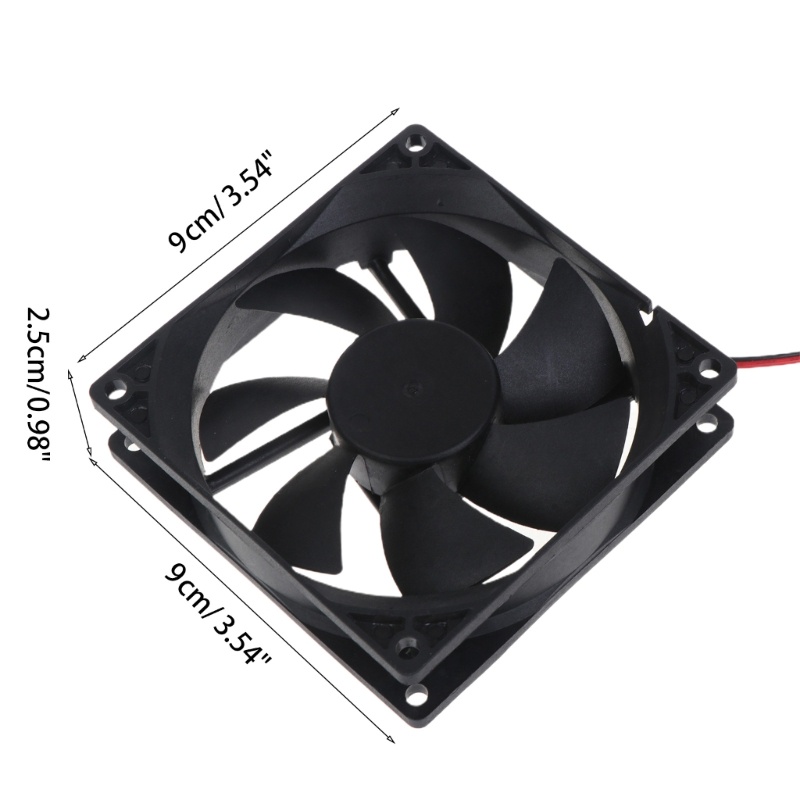 Bt Dual Bearing Fan9025 90mm Untuk DC Brushless Silent 5V 12V 24V CPU Server Co