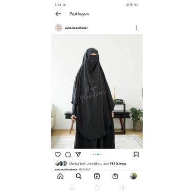 preloved french khimar aqsamodestwear dark grey mina fk nya asik abaya bukan aljrnna elmadina abaya