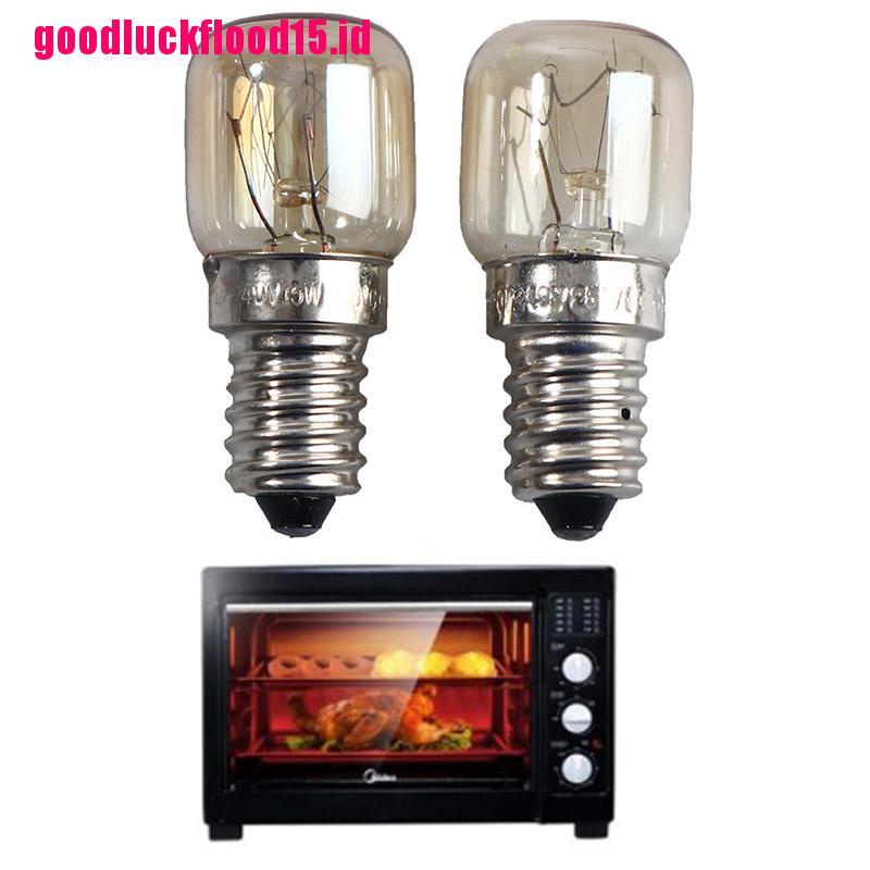 (LUCKID) Lampu Bohlam 220v E14s Tahan Panas Untuk Microwave / Oven