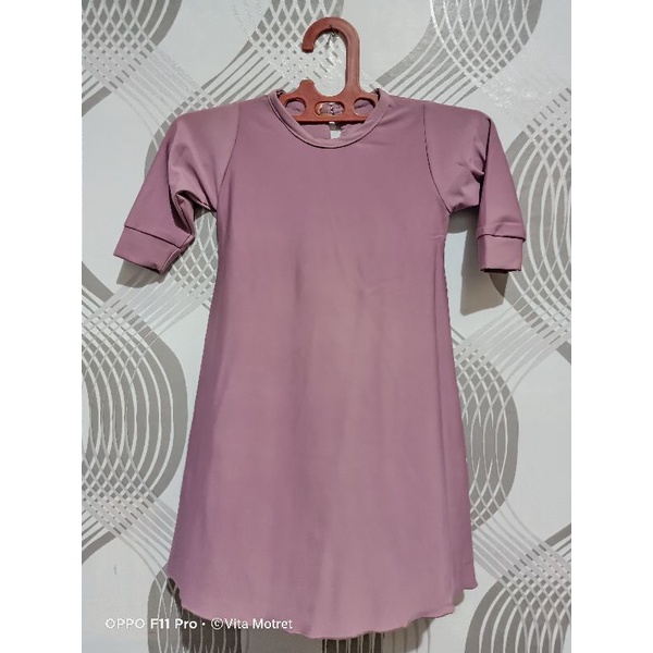 DRESS MUSLIM ANAK LILAC