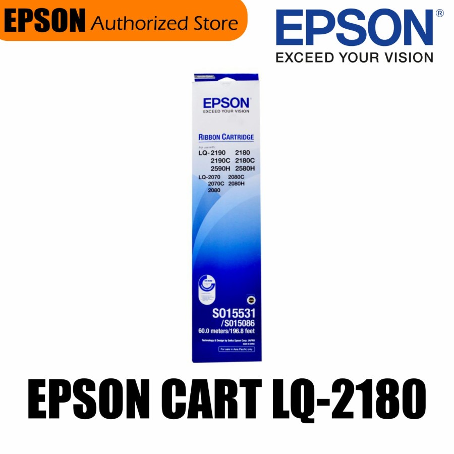 LQ 2190 2180 2590 2580 2070 2080 RIBBON CARTRIDGE EPSON ORIGINAL 100%