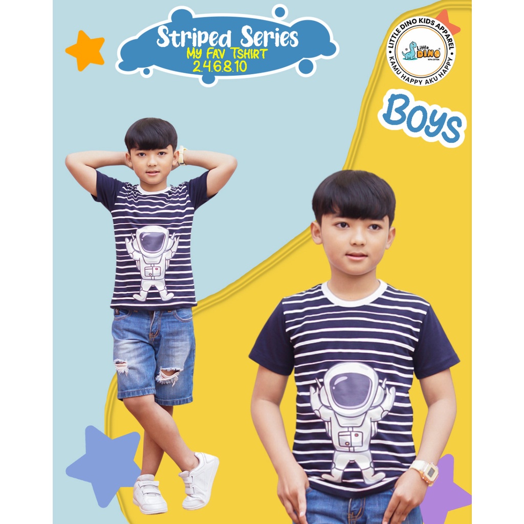 TSHIRT Stripes anak anak by Little dino | DUO KRUCILS