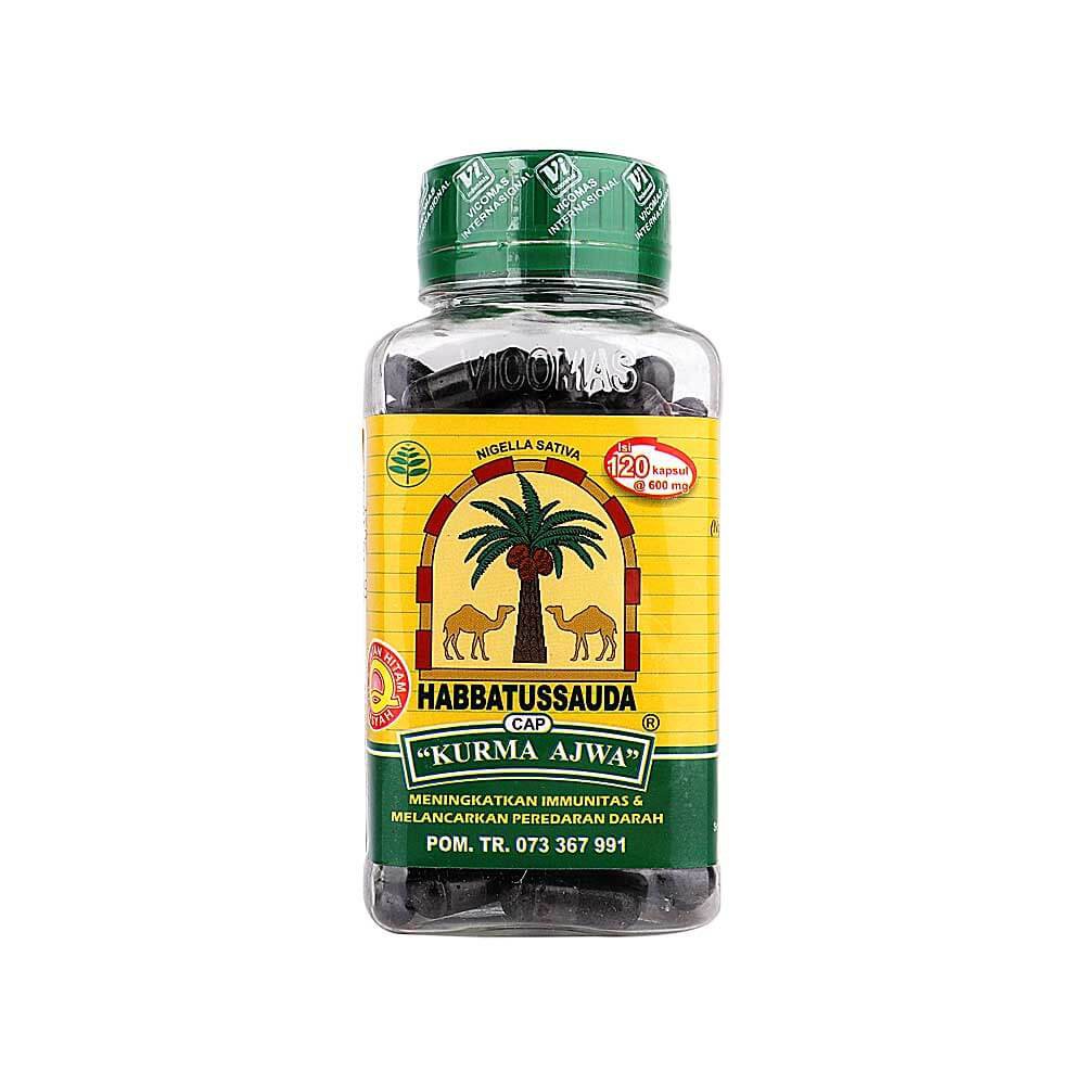 Habbatussauda Original Asli Cap Kurma Ajwa 100 120 210 Kapsul