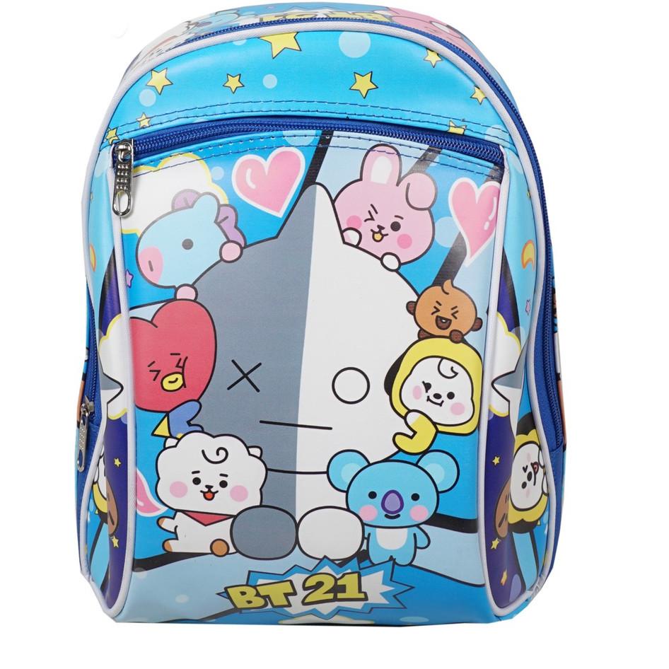 [dijual]⭐ Tas Ransel Sekolah Anak BT21/Tas Ransel Sekolah Mobil BT21/Tas Ransel Sekolah PAUD/Mobil 3