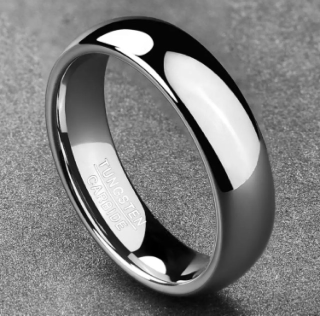 Cincin Pertunangan Tungsten Carbide Original Premium Quality Simple Minimalis