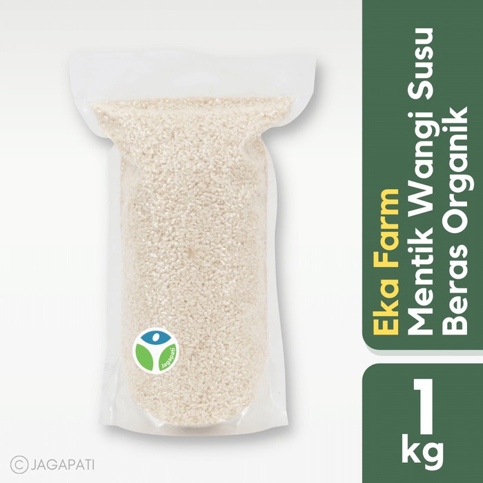 

gr011ttr Eka Farm - Mentik Wangi Susu 1Kg - Beras Organik - Rendah Gula Sv012Ss