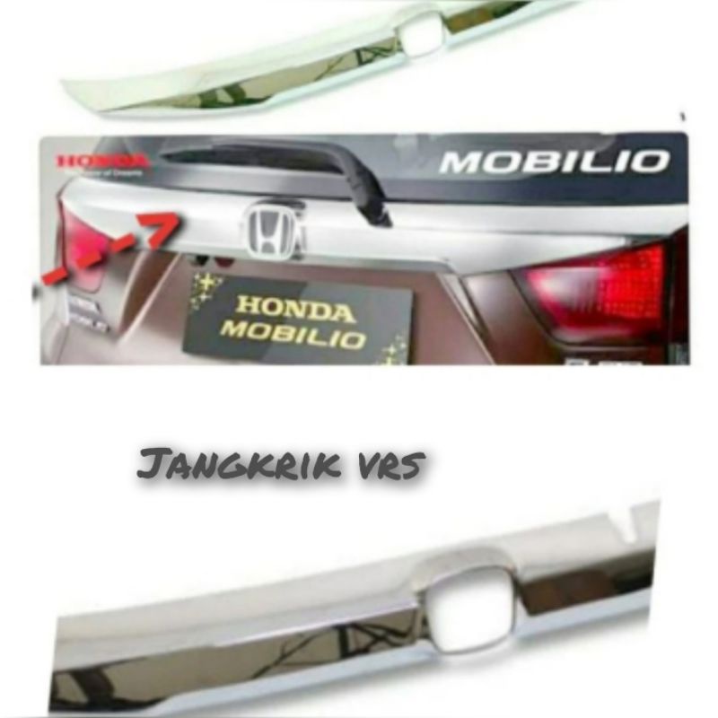Trunklid list chrome pintu bagasi belakang MOBILIO