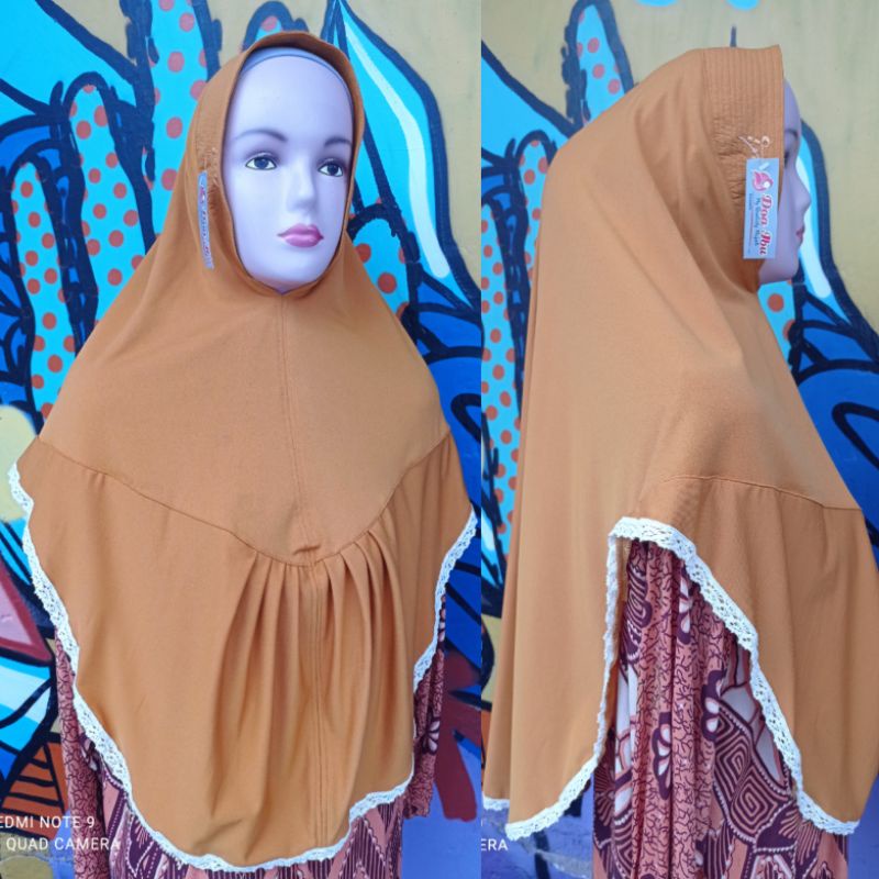 RIJEK/Ori doa ibu/Jilbab oval jersey