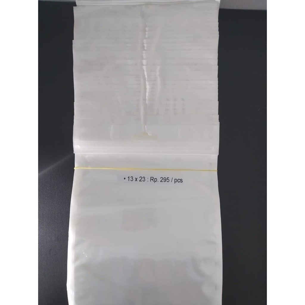 Packing Plastik Klip Aksesoris / Ziplock Zipper / Zip Lock 13 X 23 Cm