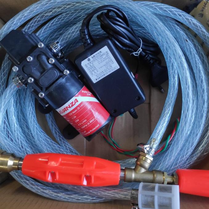 Pompa Air Dc Ossel Adaptor 2A Lengkap