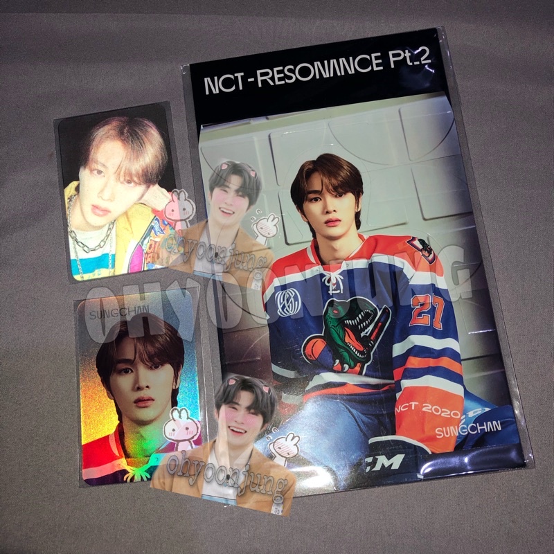 STANDEE PC LENTI HOLO SET RESONANCE PT.2 SUNGCHAN NCT2020 NCT U