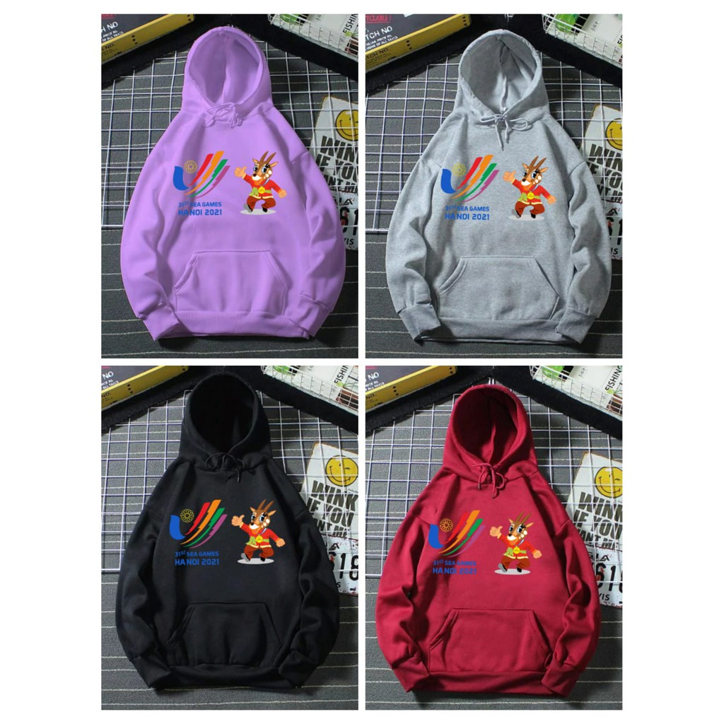 Jaket Sweater Switer Switter Hoodie Hodie Hoddie SEA GAMES HANOI 2021 SEA Asean Games Seagames ke 31th Ha Noi