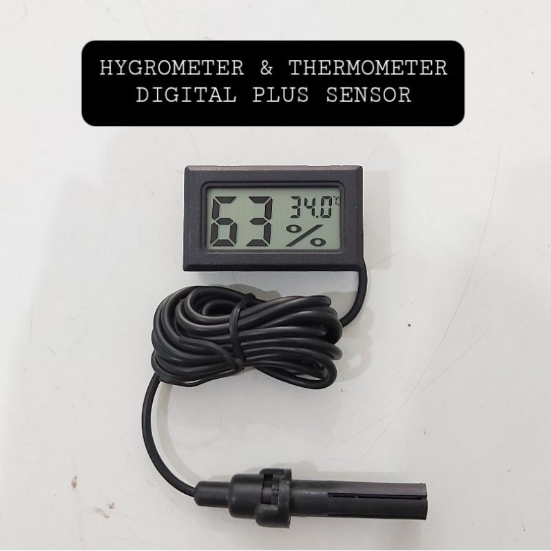 LCD HYGROMETER TERMOMETER DIGITAL DENGAN SENSOR KELEMBAPAN