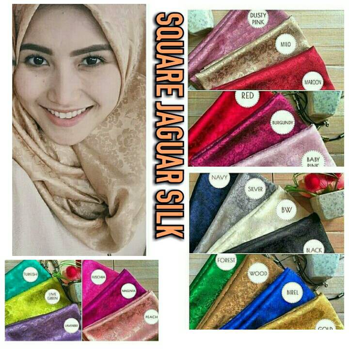 jilbab segiempat motif jaguar silk