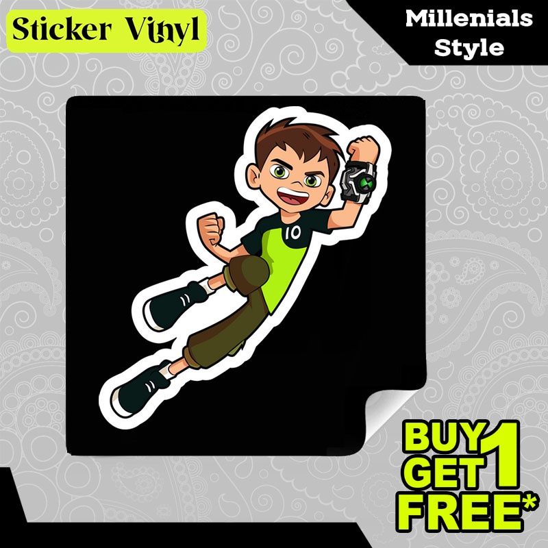 

Stiker Sticker Ben 10 Ben Tennyson Kartun Lucu Anak-anak Aesthetic Bahan Vinyl Satuan Anti Air