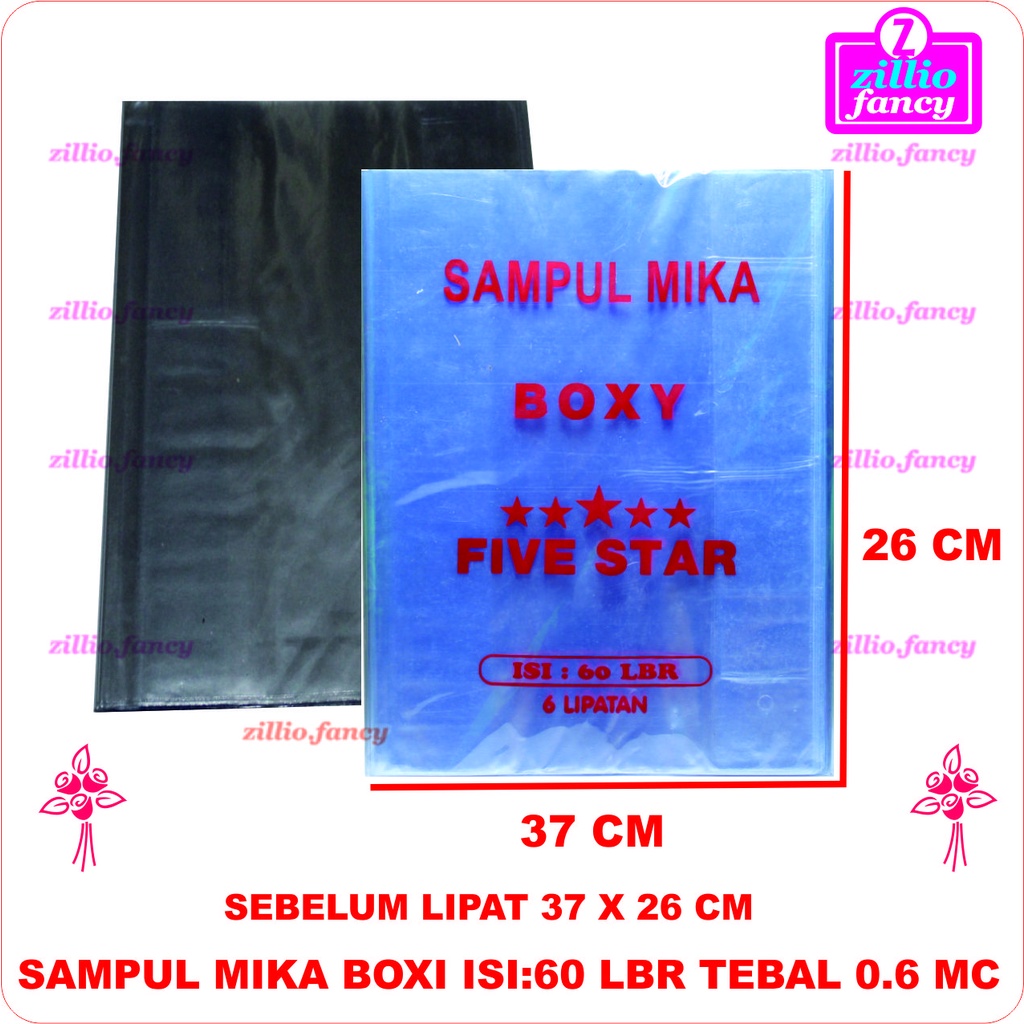 

SAMPUL BUKU MIKA BOXI ISI 60 LEMBAR DENGAN KETEBALAN PLASTIK MIKA 0.6 micro