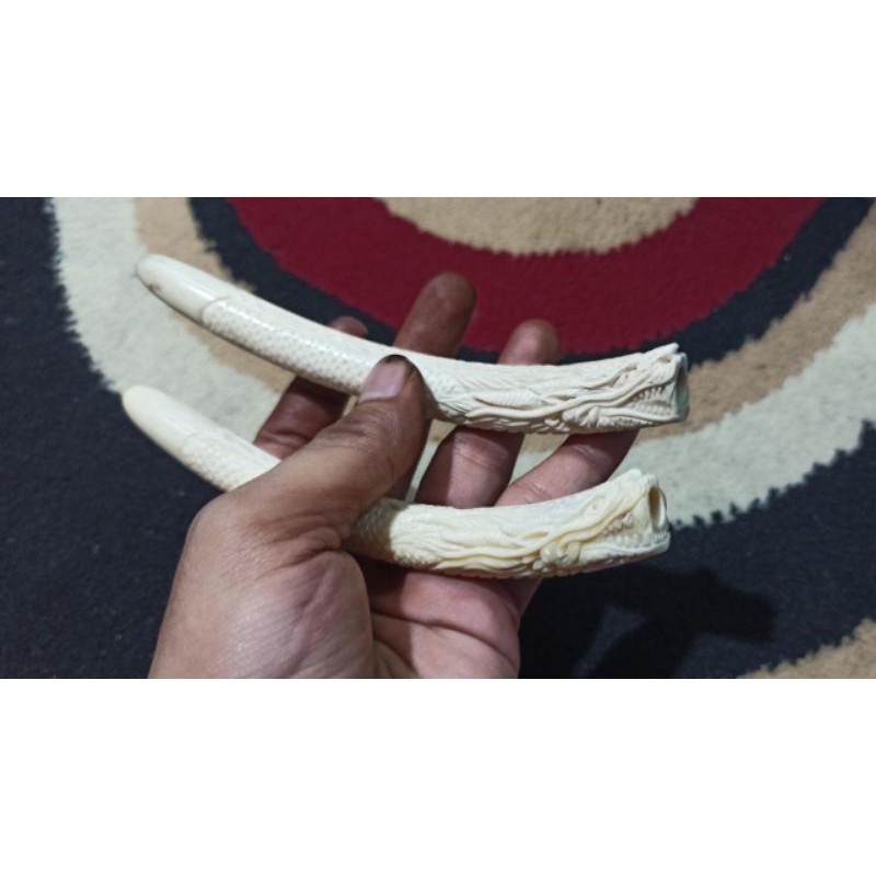 once iga duyung ukir naga 14 cm