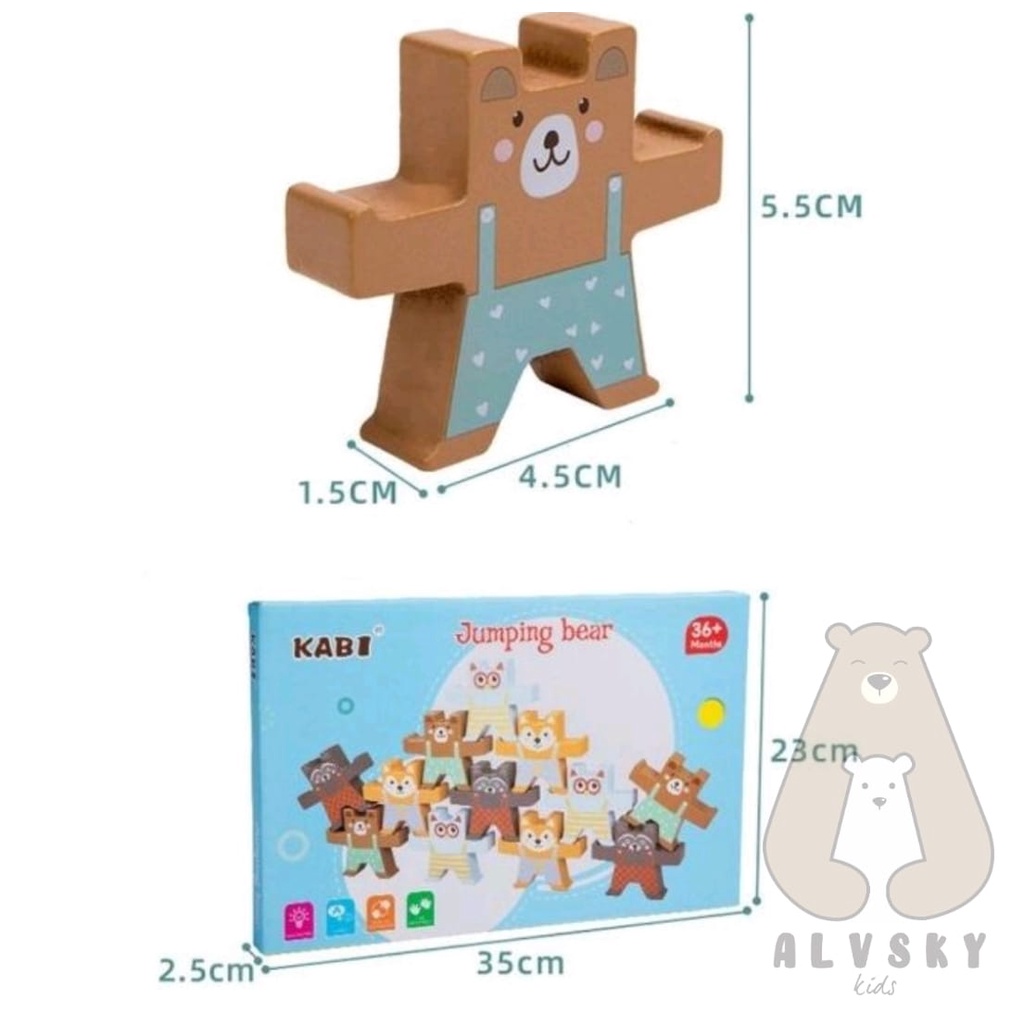 MAINAN EDUKASI KESEIMBANGAN KABI JUMPING BEAR BALANCE