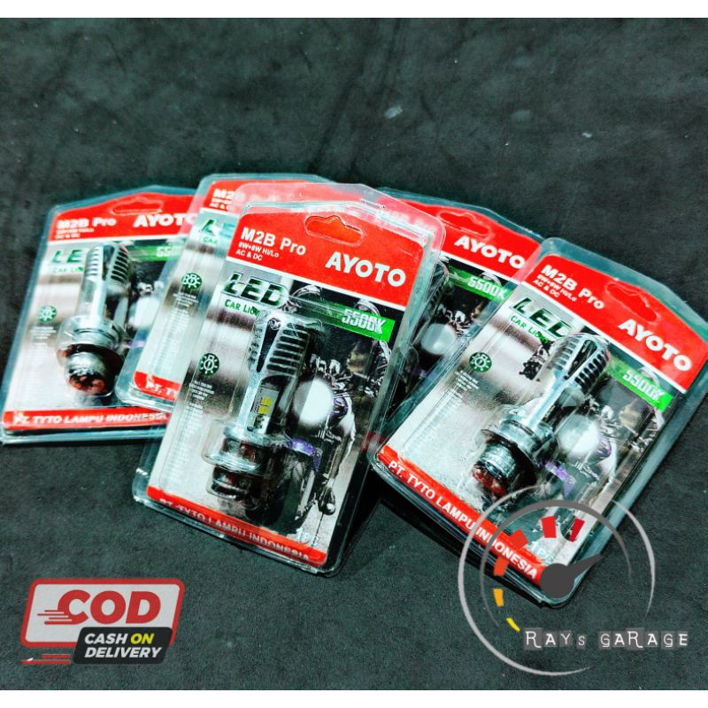COD Lampu  LED AYOTO M2B PRO  ORIGINAL H6 motor bebek & matic