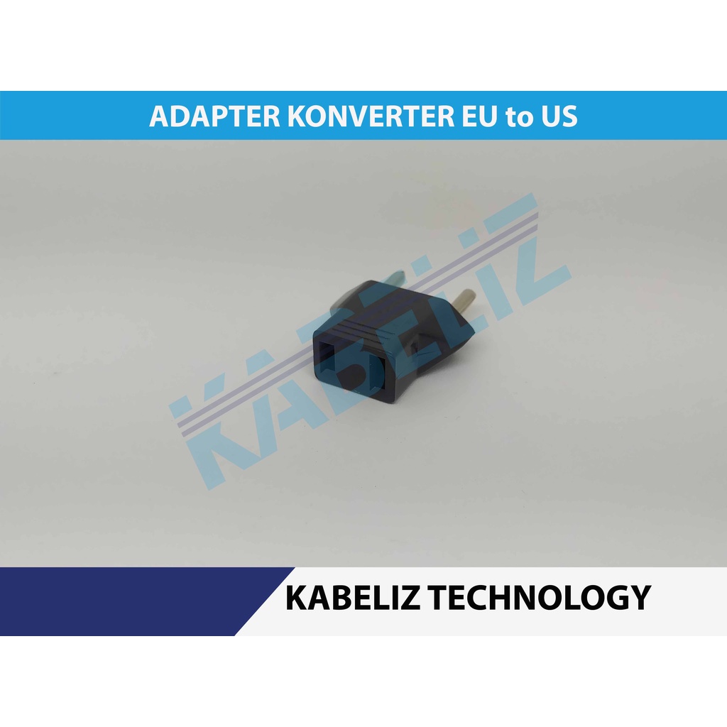 sambungan adaptor US ke EU / over steker adaptor colokan sambungan listrik gepeng ke bulat