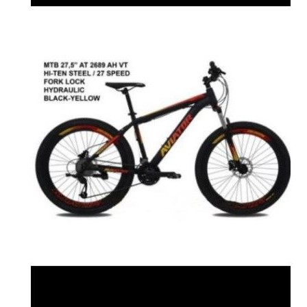 Sepeda Gunung MTB Aviator 2689 AH VT 27,5inch