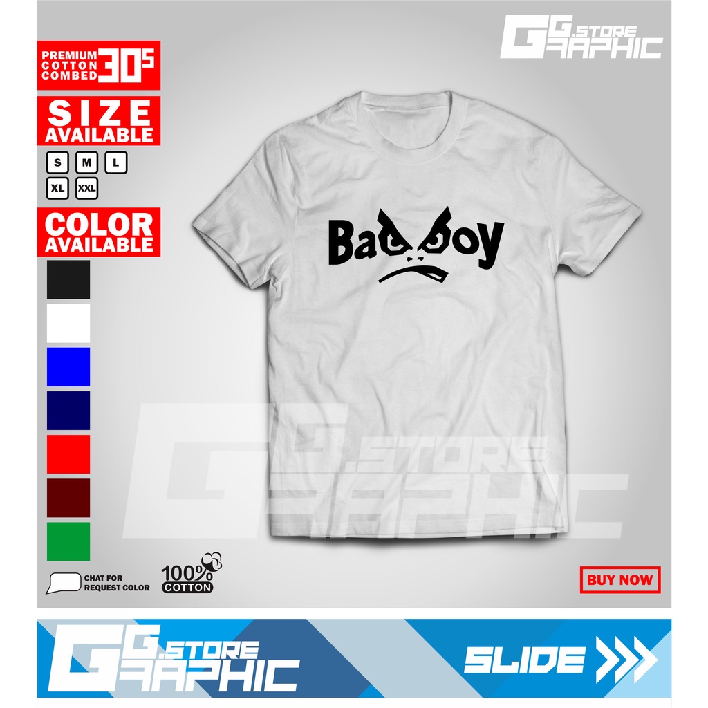 KAOS BAD BOY MURAH BERKUALITAS