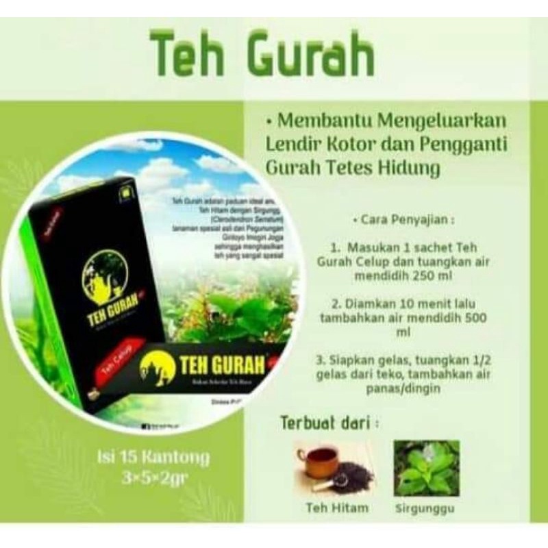 TEH GURAH NASA,TEH HERBAL UNTUK PERNAFASAN, OBAT SESAK NAFAS