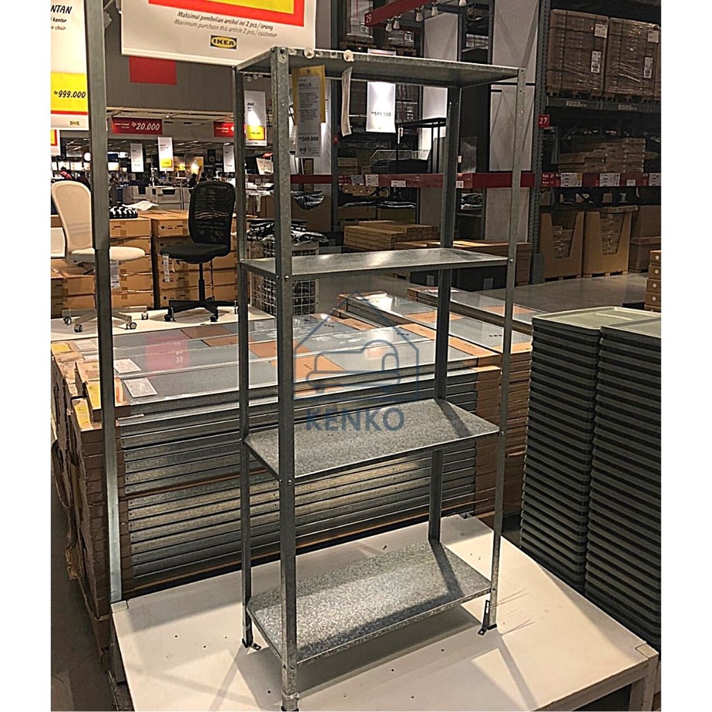 [SIAP KIRIM] [COD] HY2285 unit rak besi 4 susun rak tanaman/rak gudang/rak buku/rak galvanis/rak bes