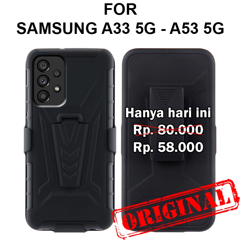 FUTURE ARMOR case Samsung  A33 5G - Samsung A53 5G casing hp cover belt clip anti benturan case outd