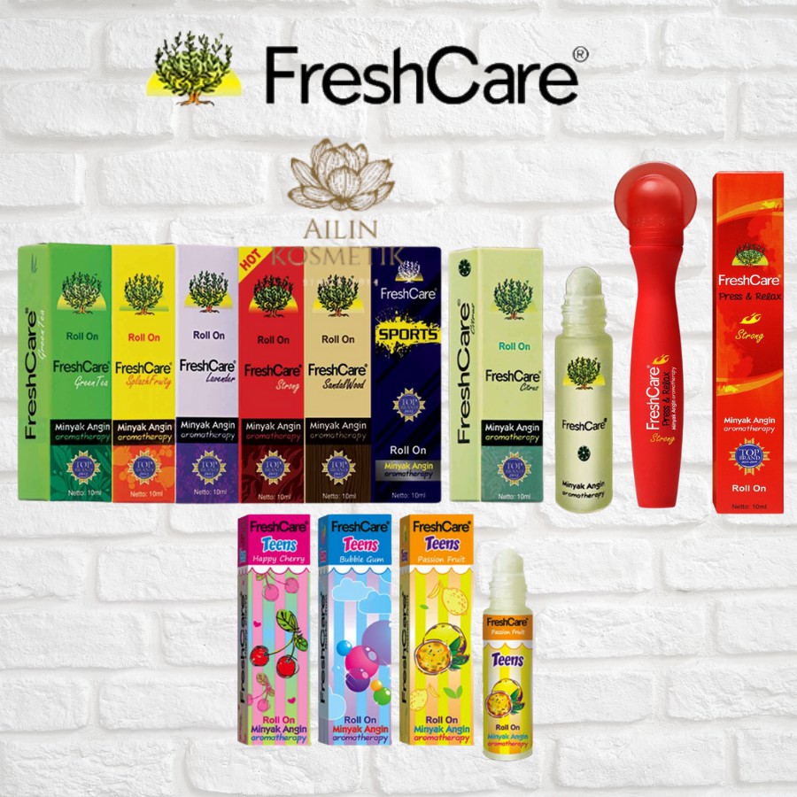 FRESHCARE Minyak Angin Aromateraphy Roll On 10ml | Fresh Care Teens Aroma Terapi Gosok by AILIN