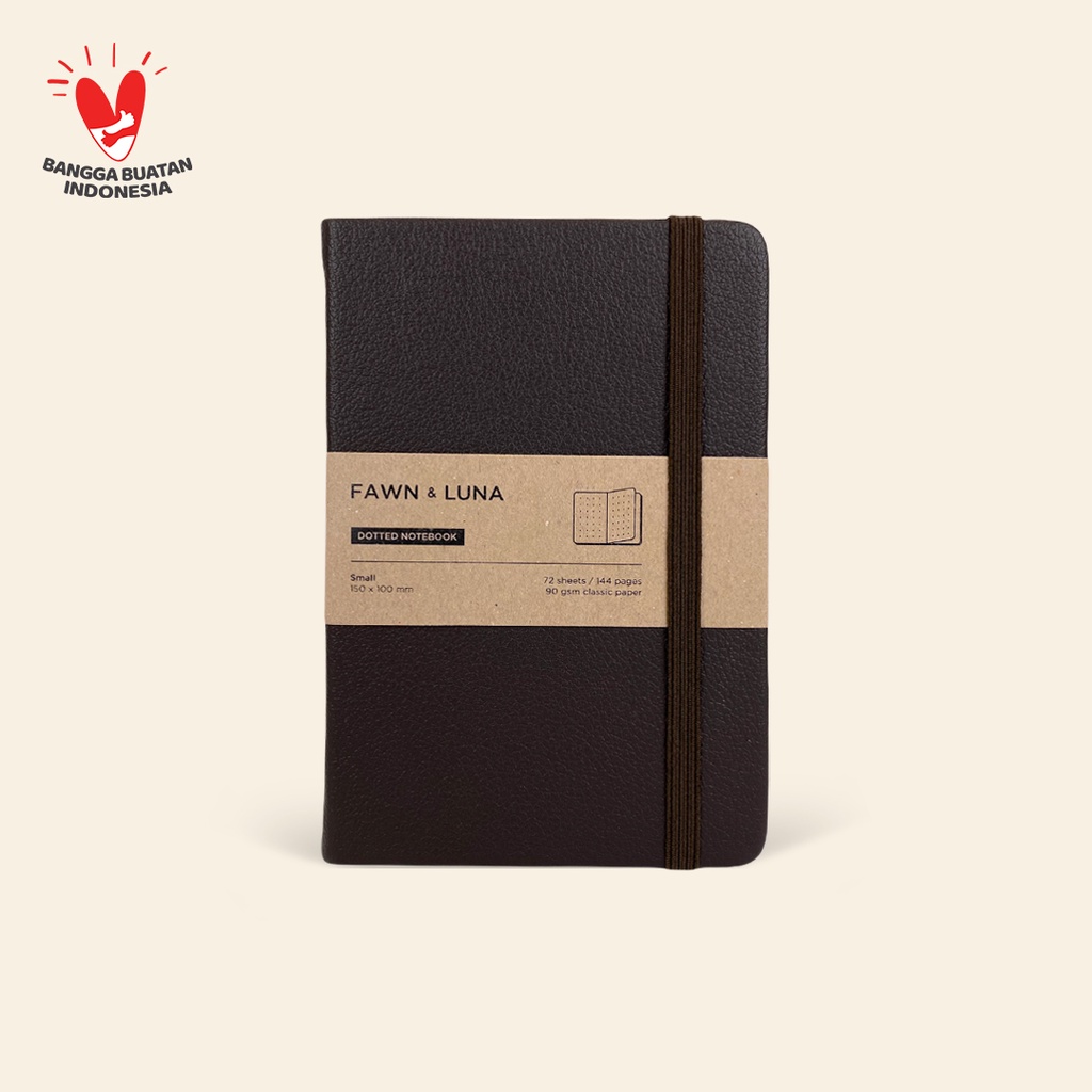 

Fawn & Luna - WOODSIDE BROWN - Notebook Small A6 - Buku Jurnal/Agenda/Diary/Catatan