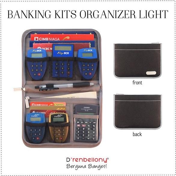 

BOLEH DROPSHIP Banking Kits Organizer (BKO) / bank book Organizer - Black