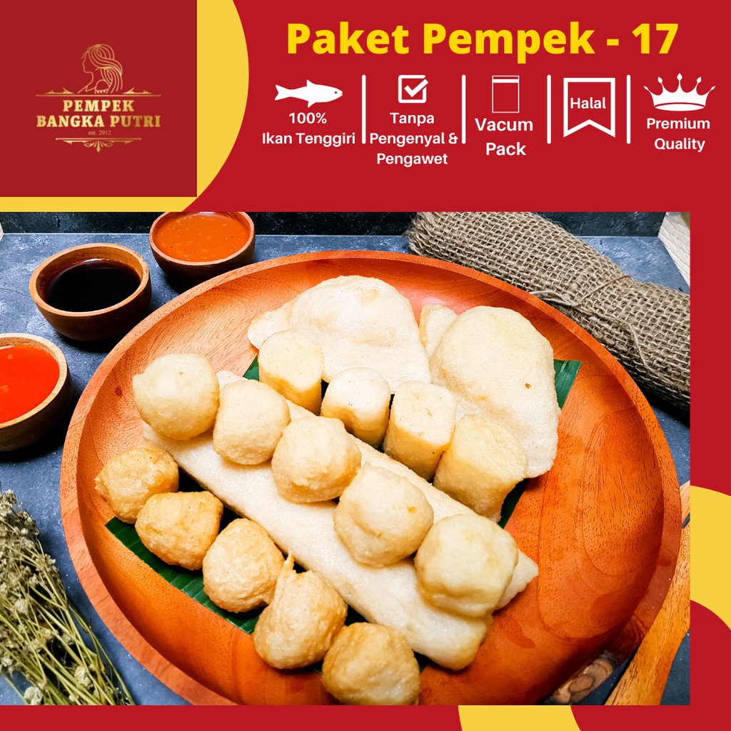 

Promo Pempek Asli Tenggiri 17 pcs Campur Besar Kecil