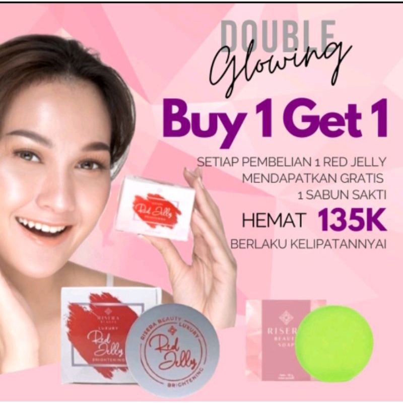 Promo Risera red jelly buy 1 get 1 free