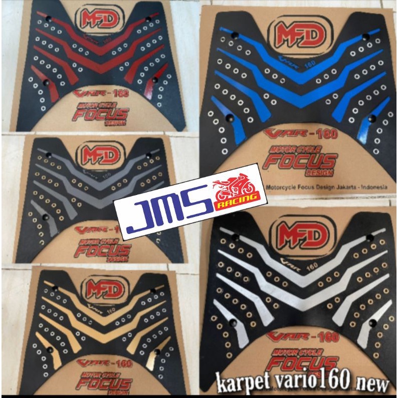 Karpet injakan kaki model carbon honda vario 125 vario 150 Vario 160 all new pnp