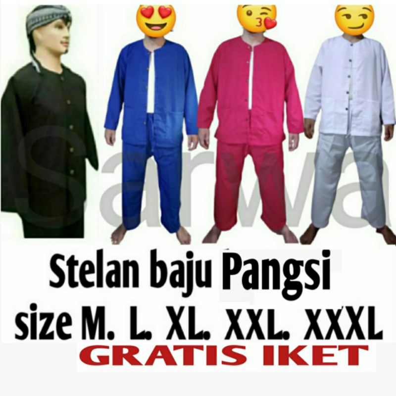 pangsi sunda dewasa /baju pangsi sunda dewasa /stelan pangsi sunda dewasa