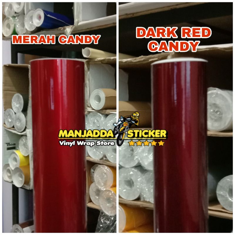 skotlet motor metalik merah candy kualitas premium bahan tebal lentur mudah dipasang