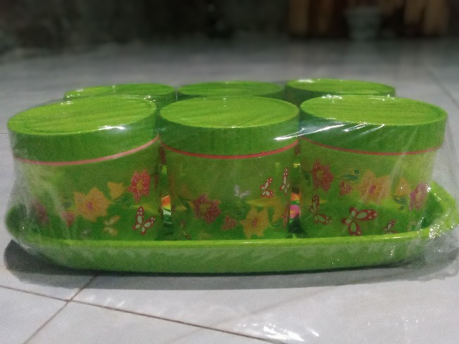 Bg04 Toples Calista Tonam Set 7 In 1 Wadah Kue Lebaran