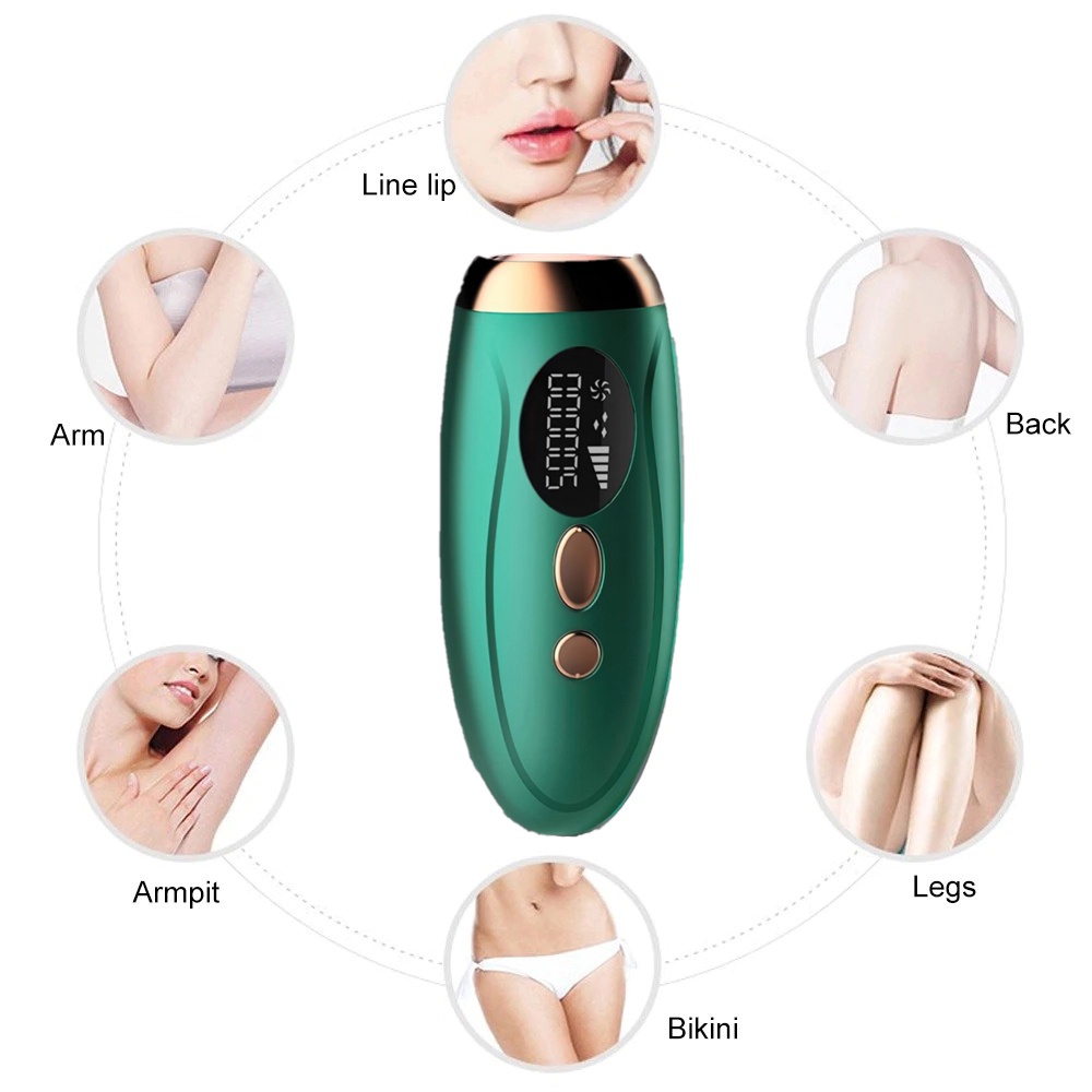 IPL Laser Epilator Permanent Hair Removal 990000 Flashes - TMY-002 - Green