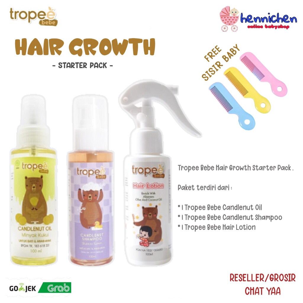 Tropee Bebe Hair Lotion Enrich with aloe vera olive and coconut oil 100 ml / ULTIMATE HAIR CARE 30ML - Lotion Rambut (Hair Lotion) 100ml 250ml / HAIR LOTION WINTER 100 ML