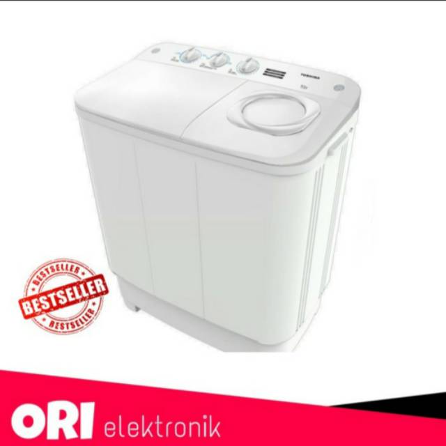 TOSHIBA Mesin Cuci 2 Tabung VH-H75MN TUTUP TRANSPARAN