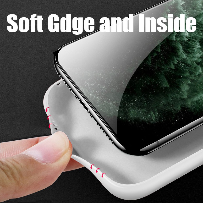 Liquid Silicone Sase for iPhone 11 12 pro max 6 6s 7 8 Plus SE 2020 iPhone x xs max XR Candy Macaron Watercolor Tempered Glass Case