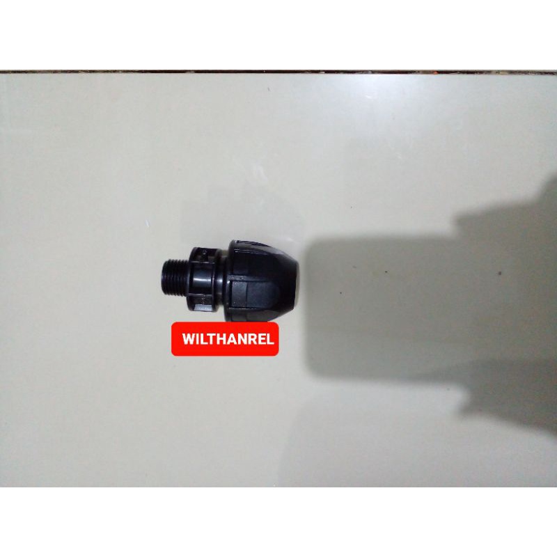 mta atau male tread adaptor 20mm×1/2" fitting kompresion hdpe