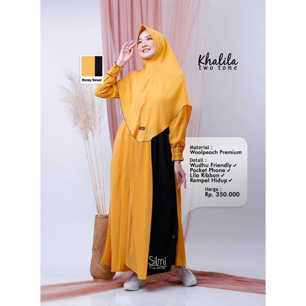READY SIAP KIRIM | HB - KHALILA HONEY SWEET | GAMIS SET HIJAB TERBARU TERLARIS (SIAP KIRIM)
