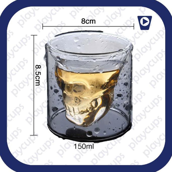 Eklusif Gelas Sloki Skull Tengkorak Cup Mug Playcups Hot Sale