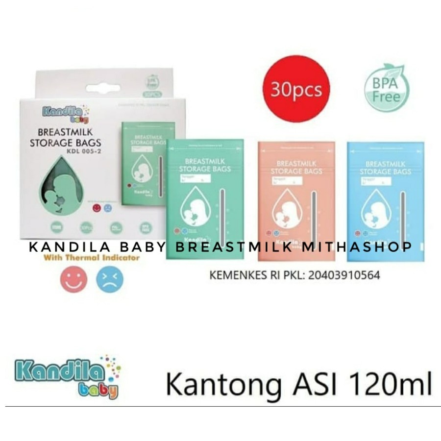 Kandila Breastmilk Storage 120 ml Kantong Asip