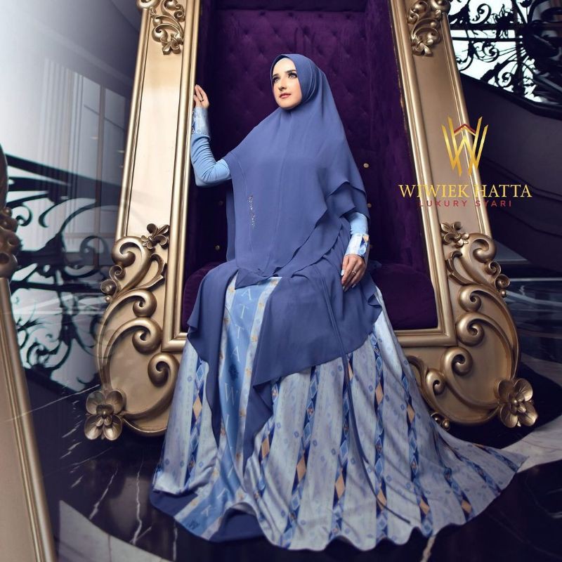 Zainab syari original Bt Wiwiek Hatta Luxury Syari gamis sultan
