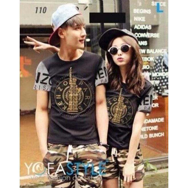 EDISI TERBARU KAOS COUPLE KENZO PARIS