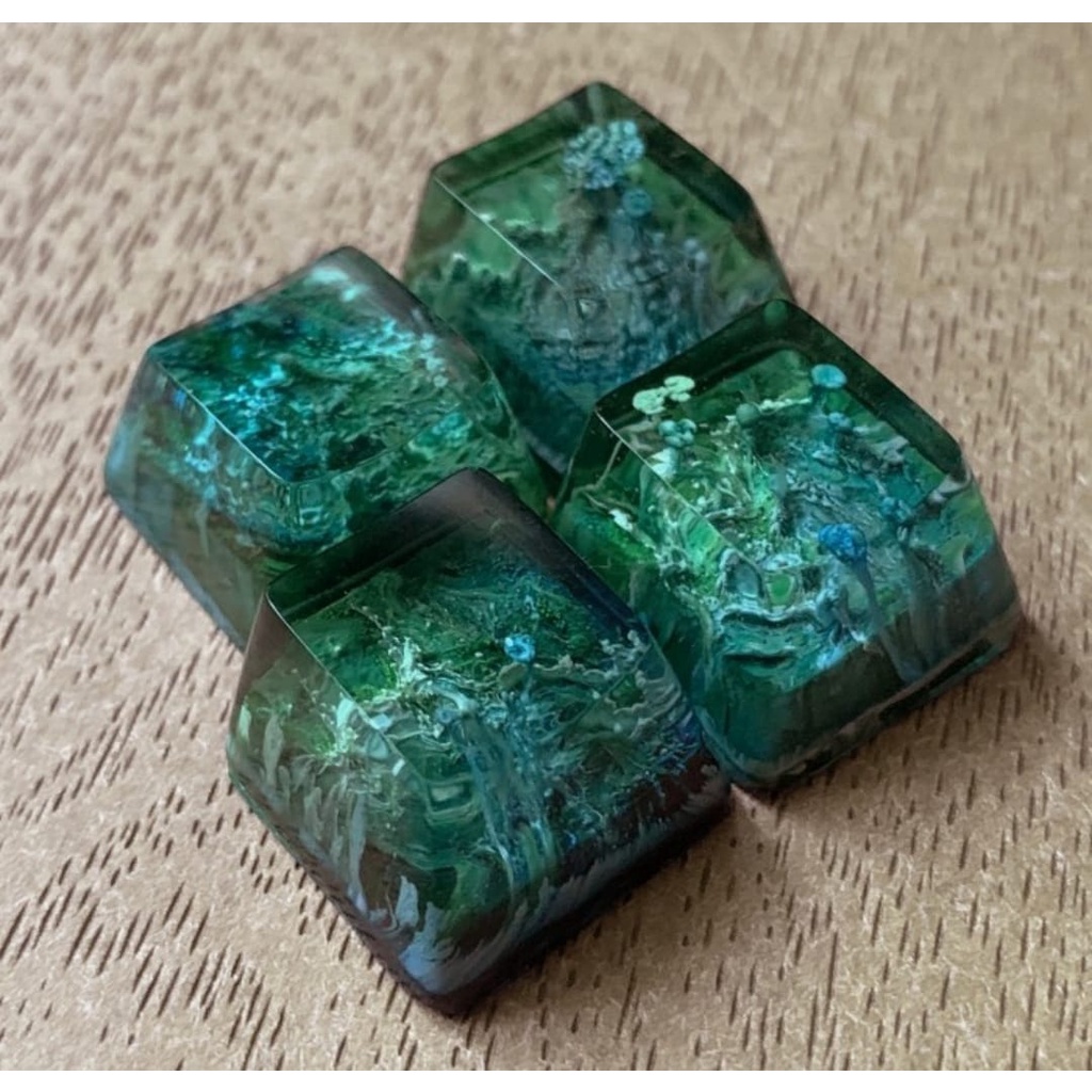 JM Mechanical Keyboard Artisan Keycaps Resin Handmade OEM R4 KOMPUTER